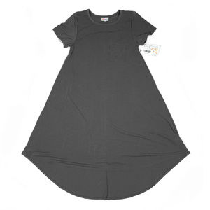 NWT Carly Dress SOLID Grey - LulaRoe